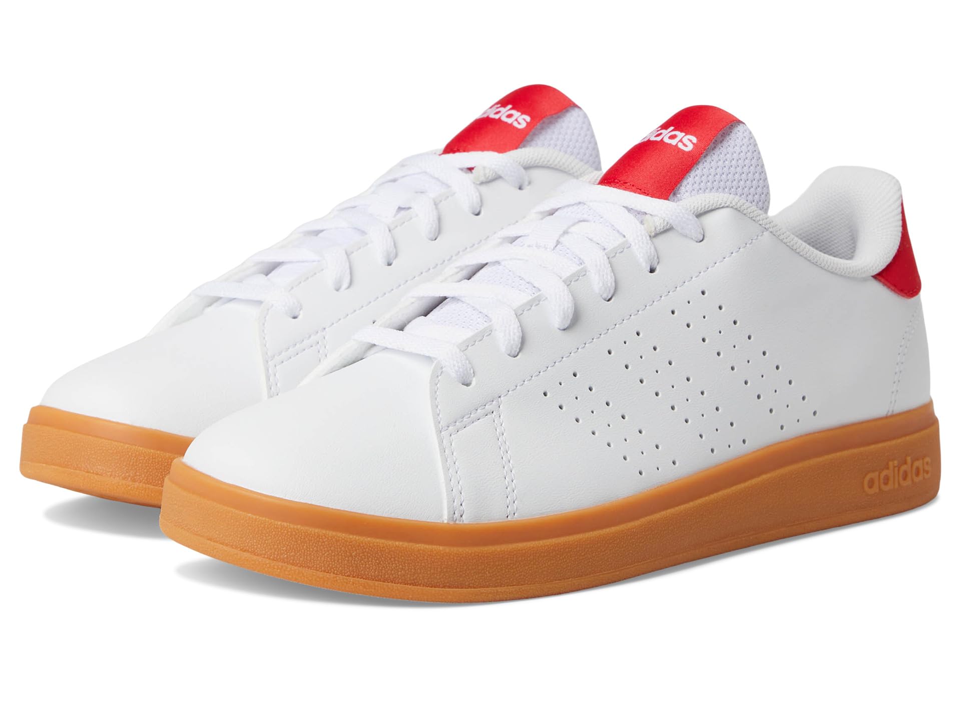 

Кроссовки Adidas Kids Advantage Base 2.0 Sportswear Shoes, White/Pure Ruby/Gum