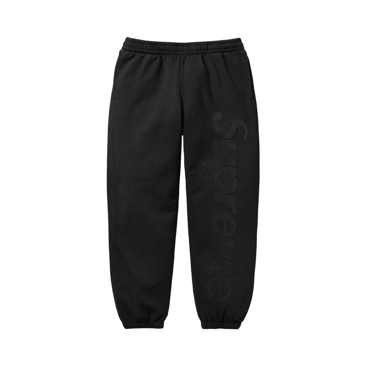 

Спортивные брюки Supreme Satin Appliqué Sweatpant, Black