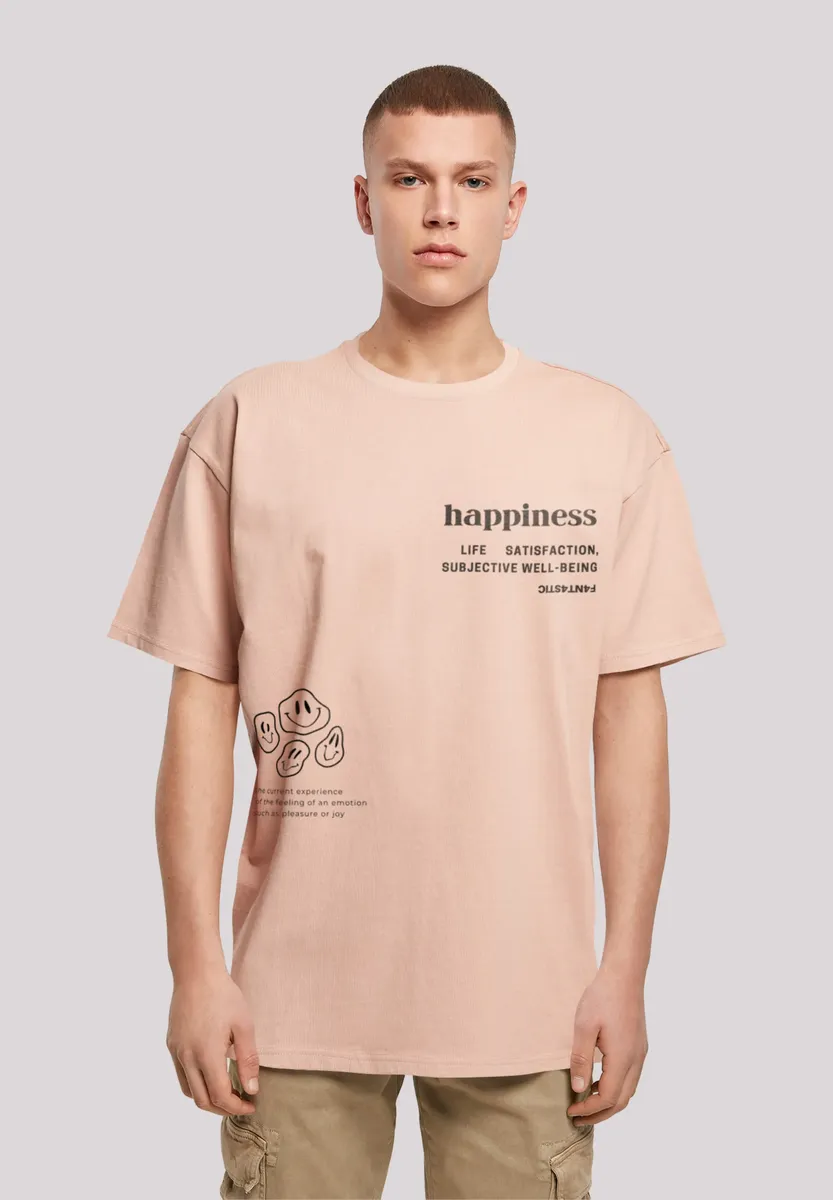 

F4NT4STIC Футболка "happiness OVERSIZE TEE", принт, цвет Amber