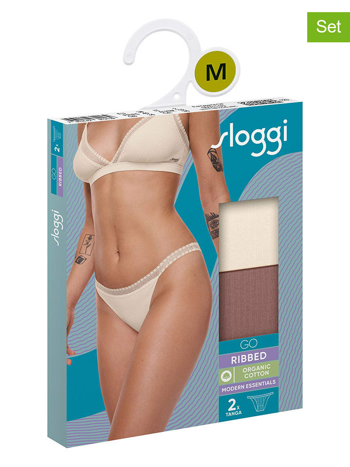 

Стринги Go Sloggi, цвет creme/hellbraun