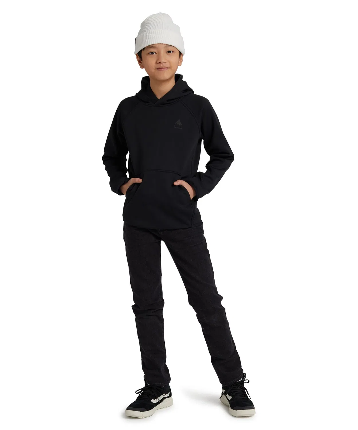 Флисовая кофта Burton Crown Weatherproof Pullover для детей, чёрный — фото 3