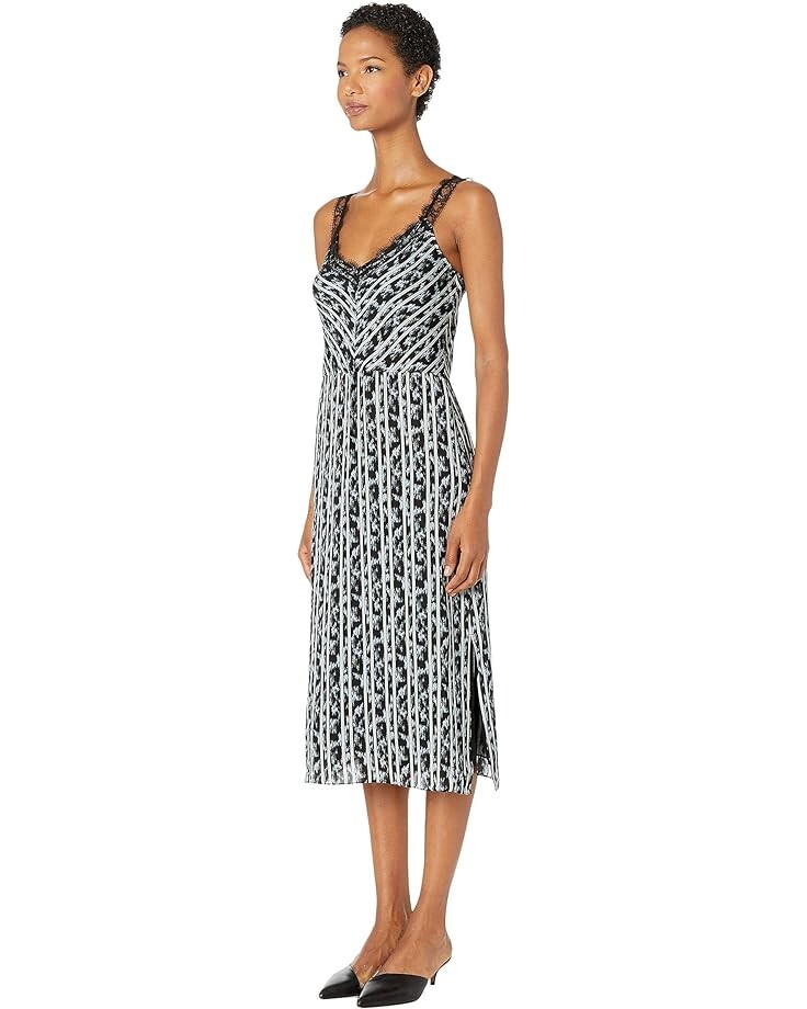 

Платье Jason Wu Ikate Floral Stripe Dress, черный мульти