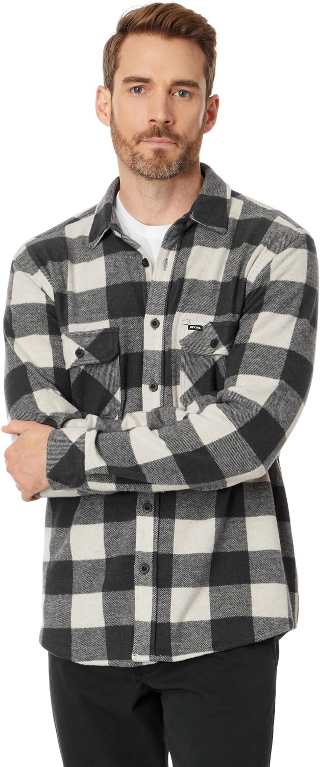 

Рубашка Grid Long Sleeve Woven Rip Curl, черный