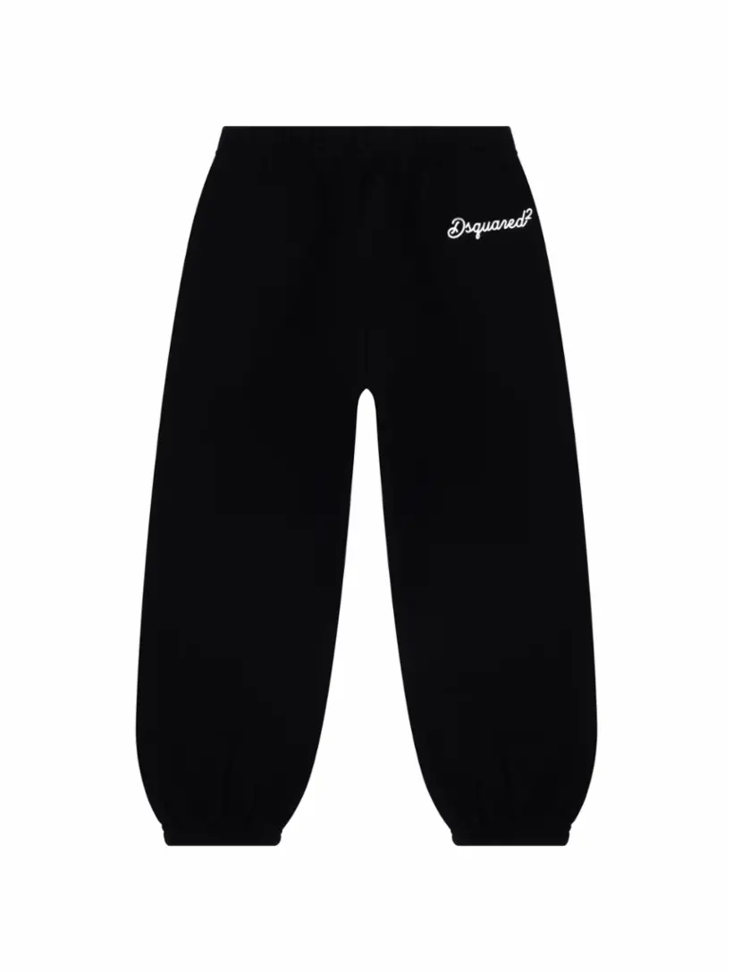 

Хлопковые джоггеры с логотипом Dsquared2, черный