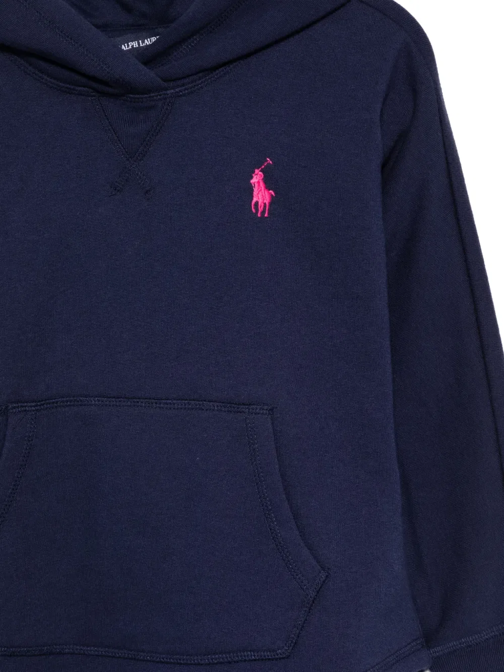 Худи с вышитым логотипом Polo Ralph Lauren Kids, синий — фото 3