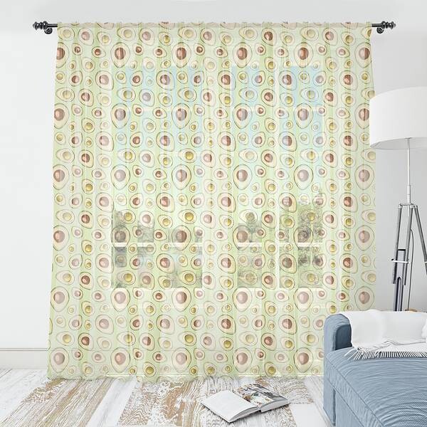 

Штора Abakuhaus Avocado 2 шт, 274x210x0,5 см цвет mehrfarbig grün
