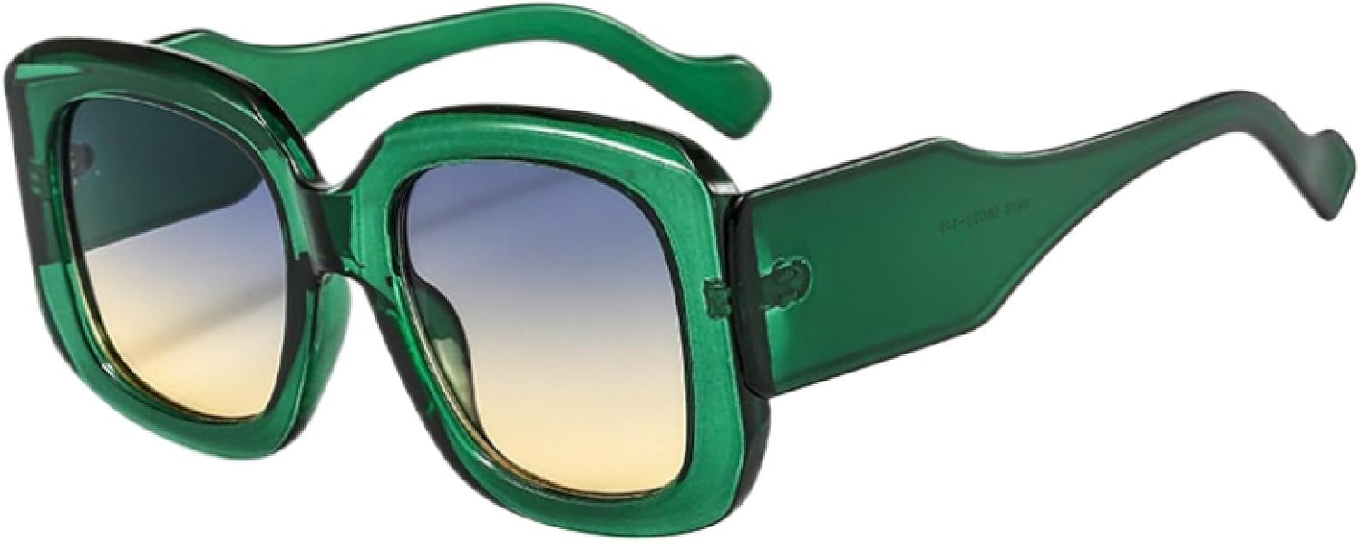 

Солнцезащитные очки с защитой от УФ-излучения UV400 | Увеличенный размер, зелено-красный градиент | для женщин и мужчин, для занятий спортом на открытом воздухе и вождения DSVIGF, Green