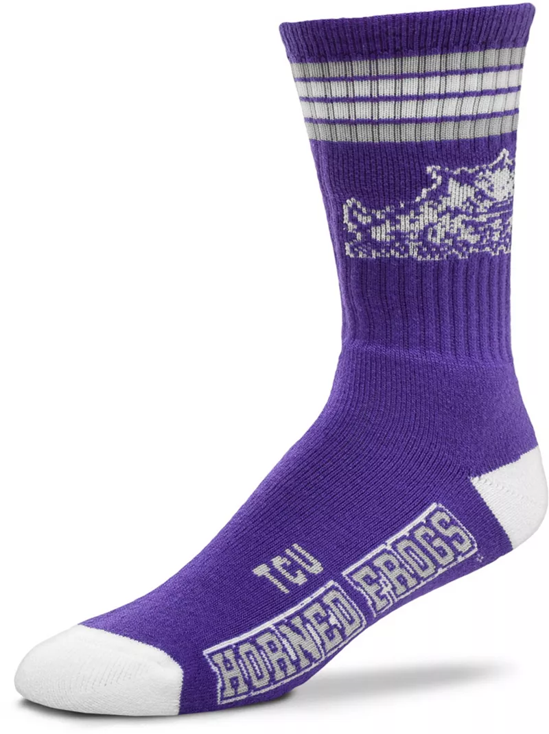 

Носки Deuce Crew с 4 полосками для босых ног TCU Horned Frogs For Bare Feet