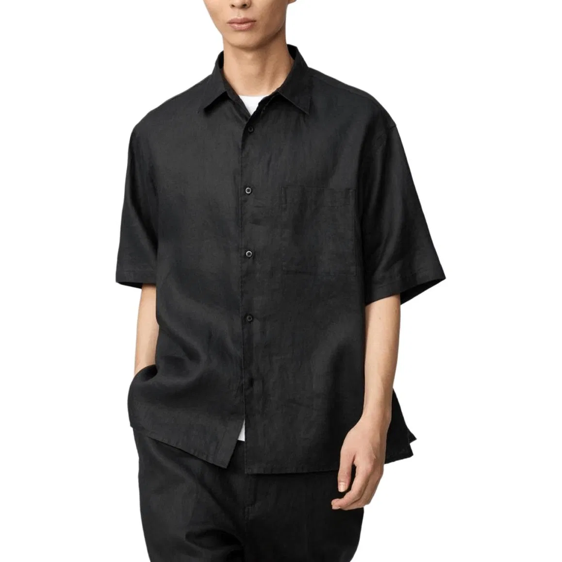 Рубашка x Clare Waight Keller C Collection SS26 Unisex UNIQLO, Black