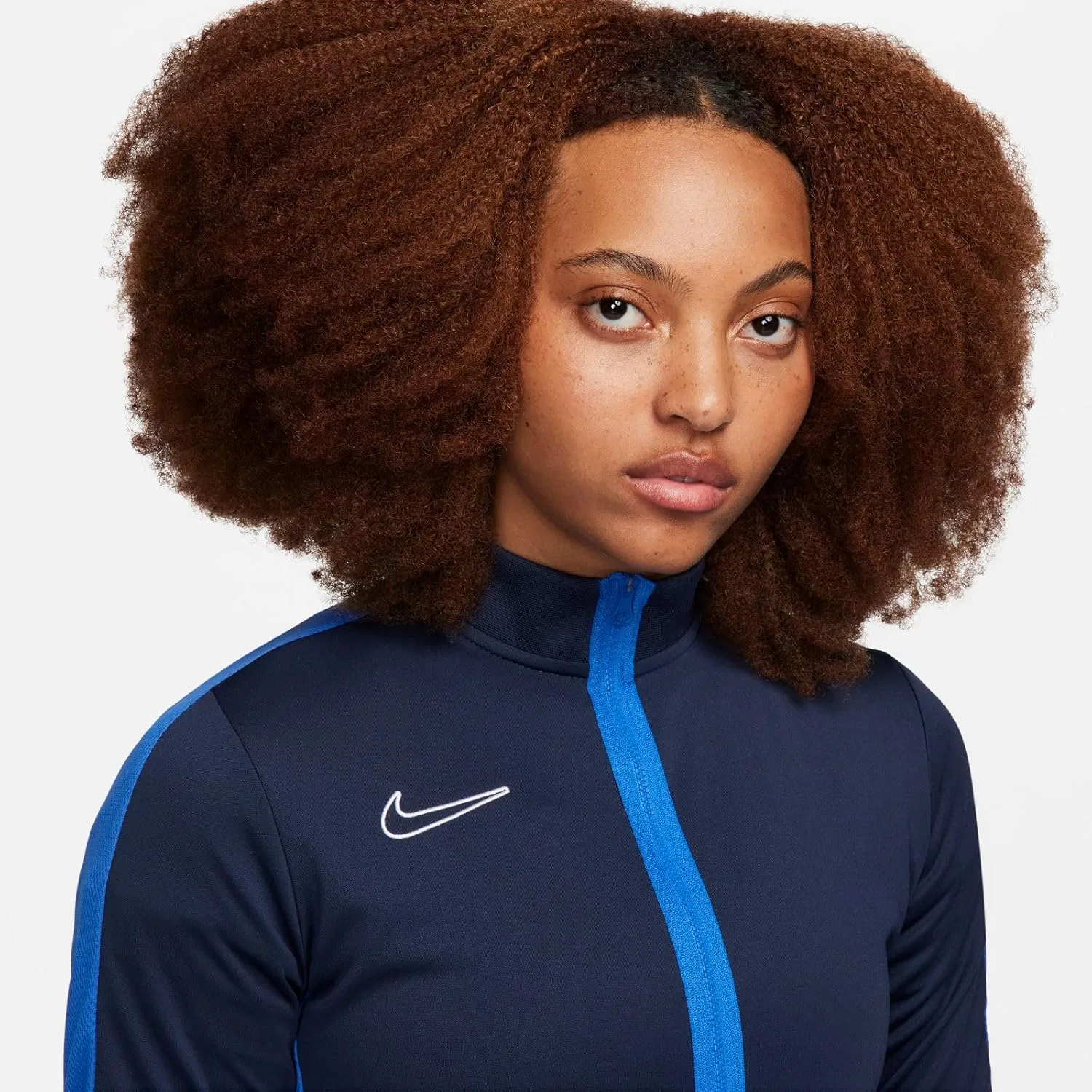 Трековая куртка с застежкой-молнией Nike, цвет Obsidian/Royal Blue/White — фото 4