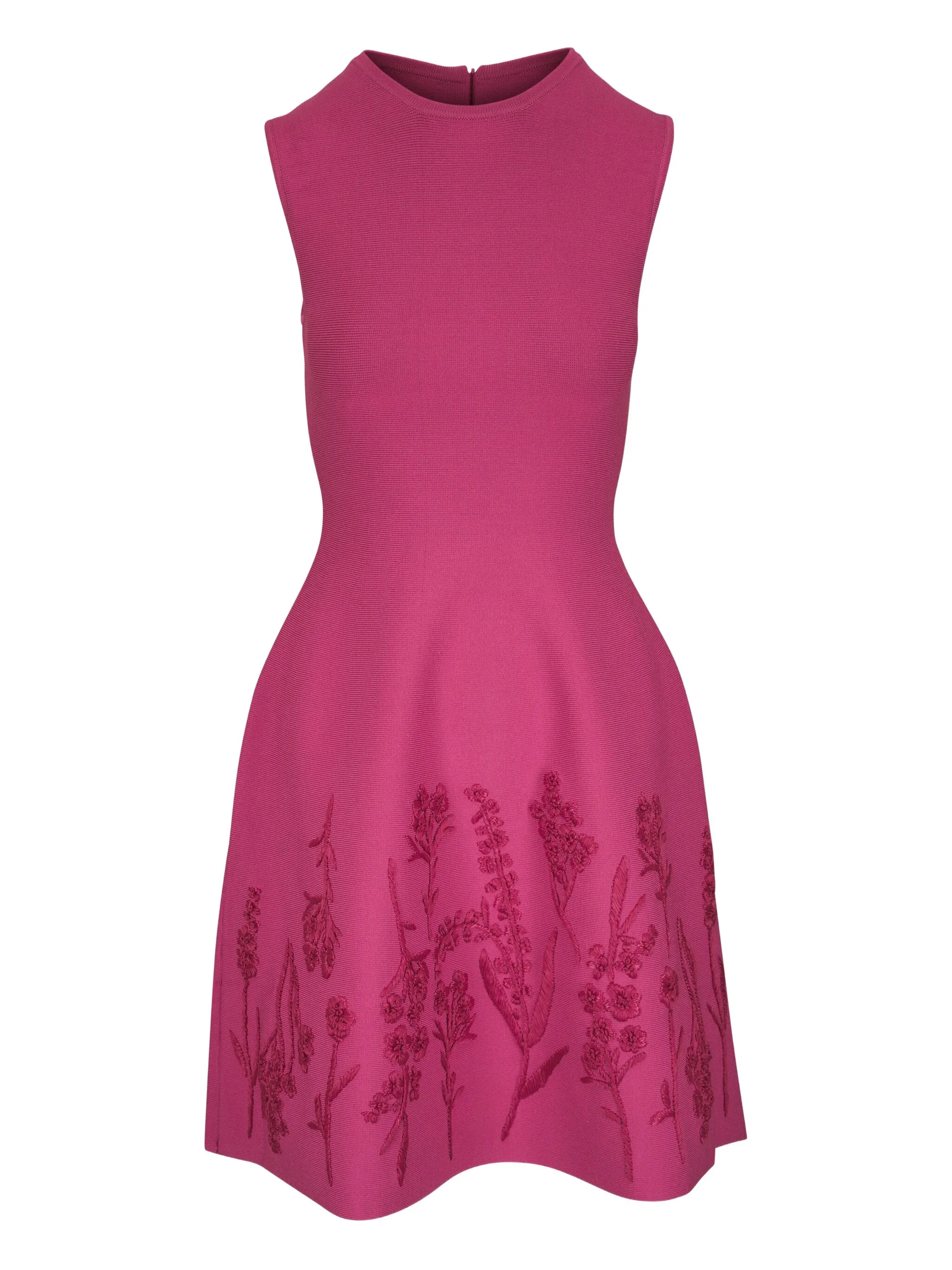 

Платье мини с цветочной вышивкой Lela Rose, розовый