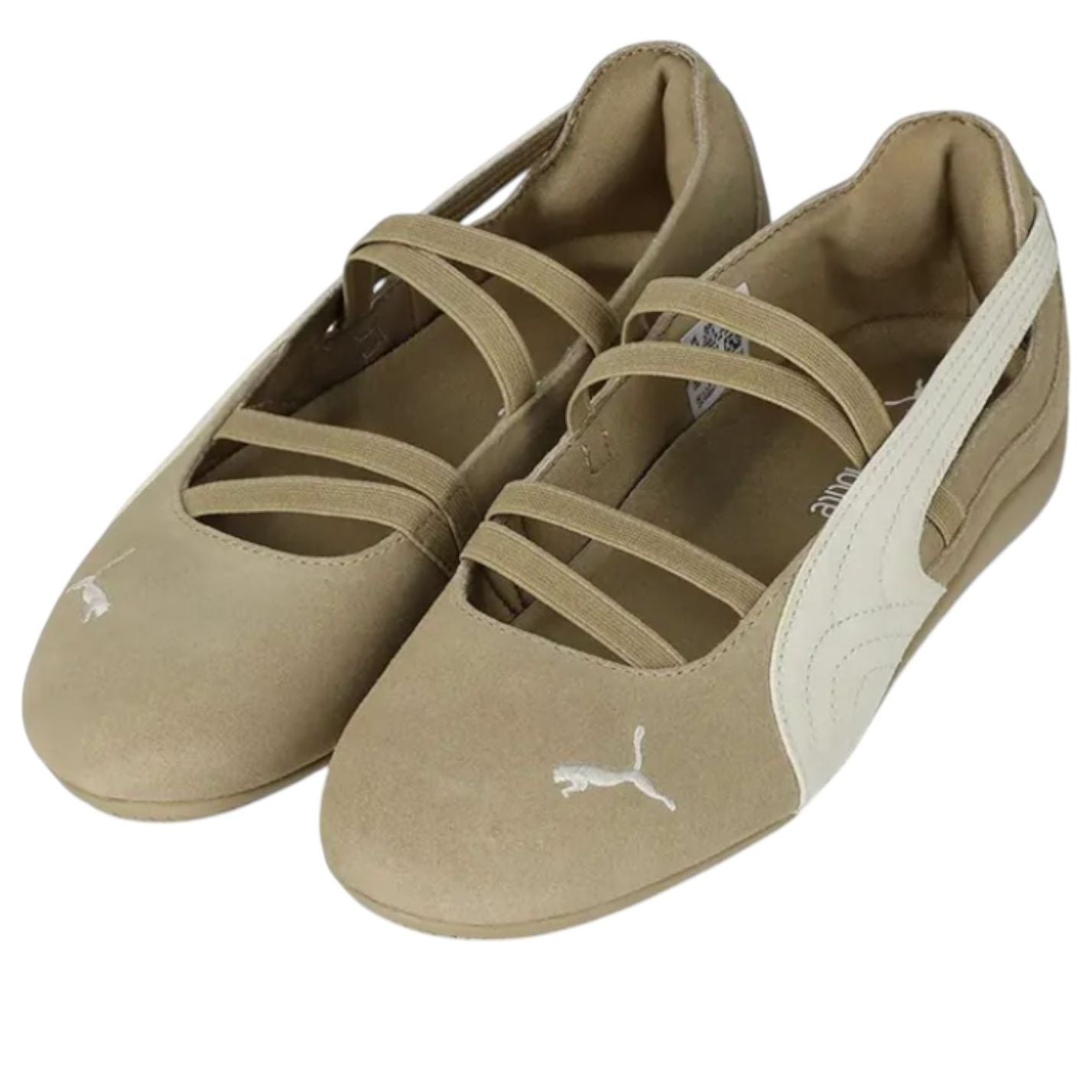Кроссовки (WMNS) PUMA Speedcat Ballet 'Suede Tan Warm White' — фото 2