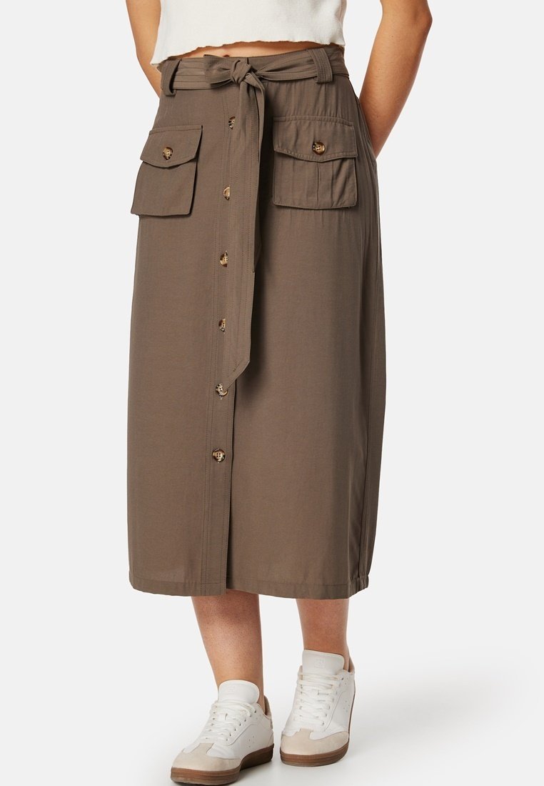 

Юбка А-силуэта CARGO SKIRT Bubbleroom, коричневый