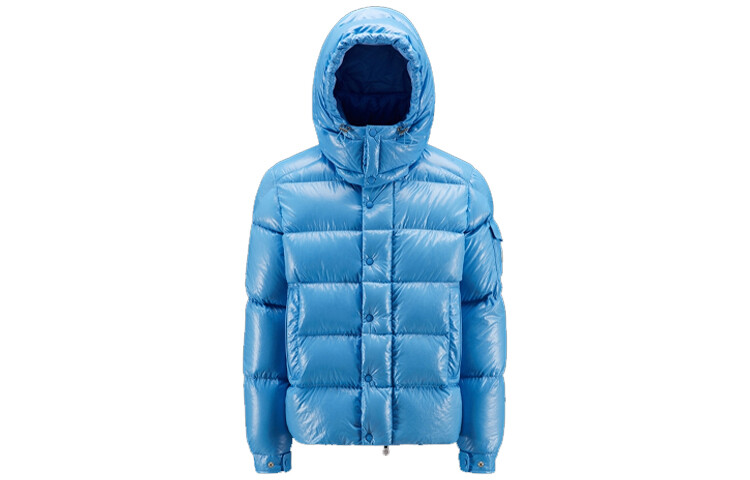 

Мужской пуховик Moncler, светло-синий