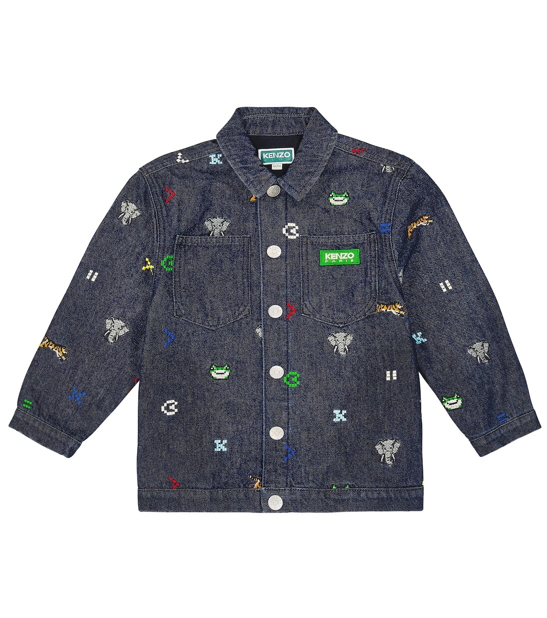 

Джинсовая куртка jungle game Kenzo Kids, синий