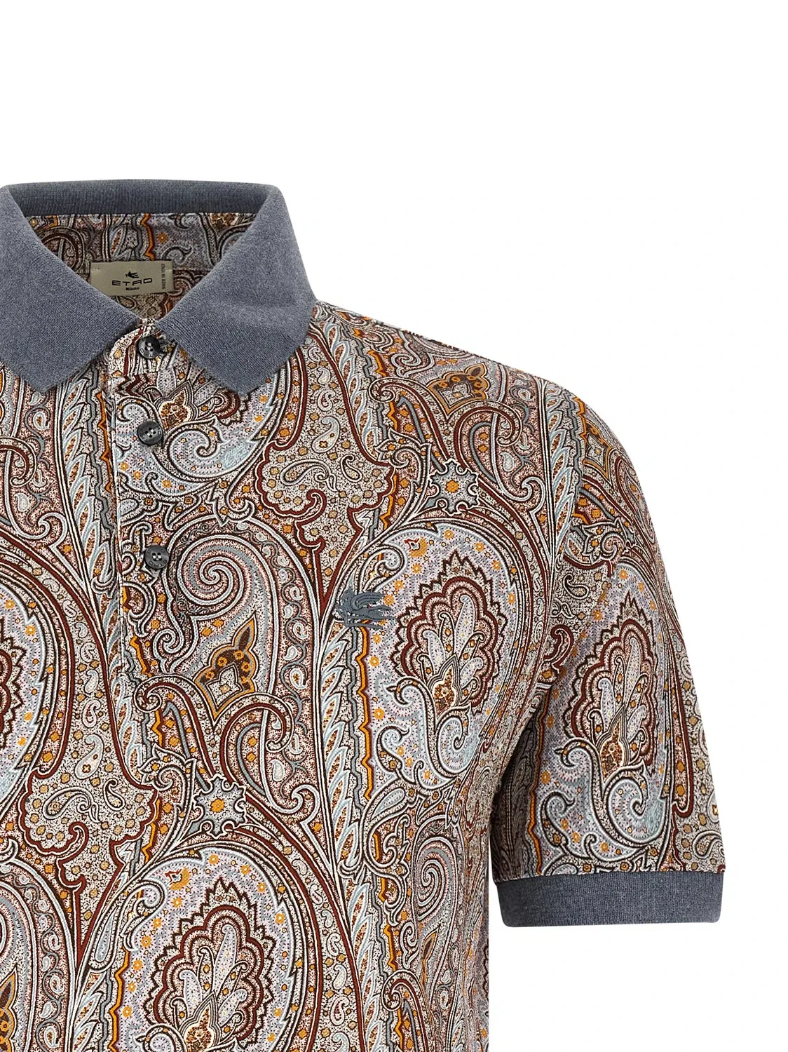 Поло с узором "Arnica Paisley" ETRO, мультицвет — фото 3