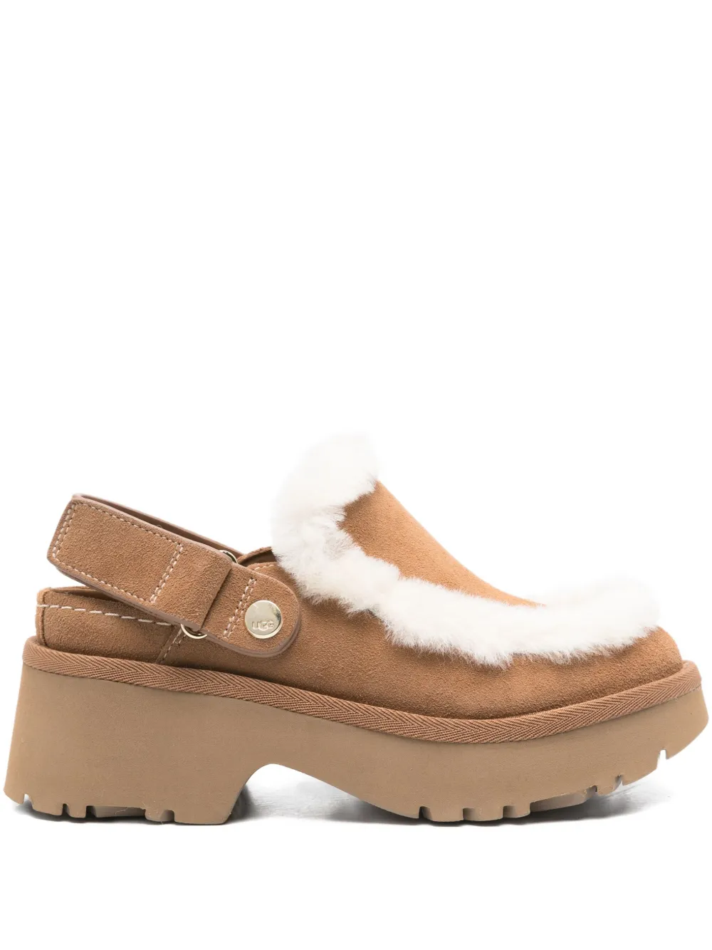 Туфли Esmee с меховой отделкой, 60 мм UGG, коричневый