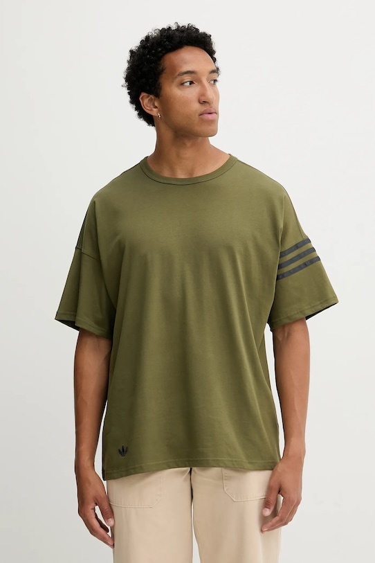 

Хлопковая футболка Neu C Tee Adidas Originals, зеленый