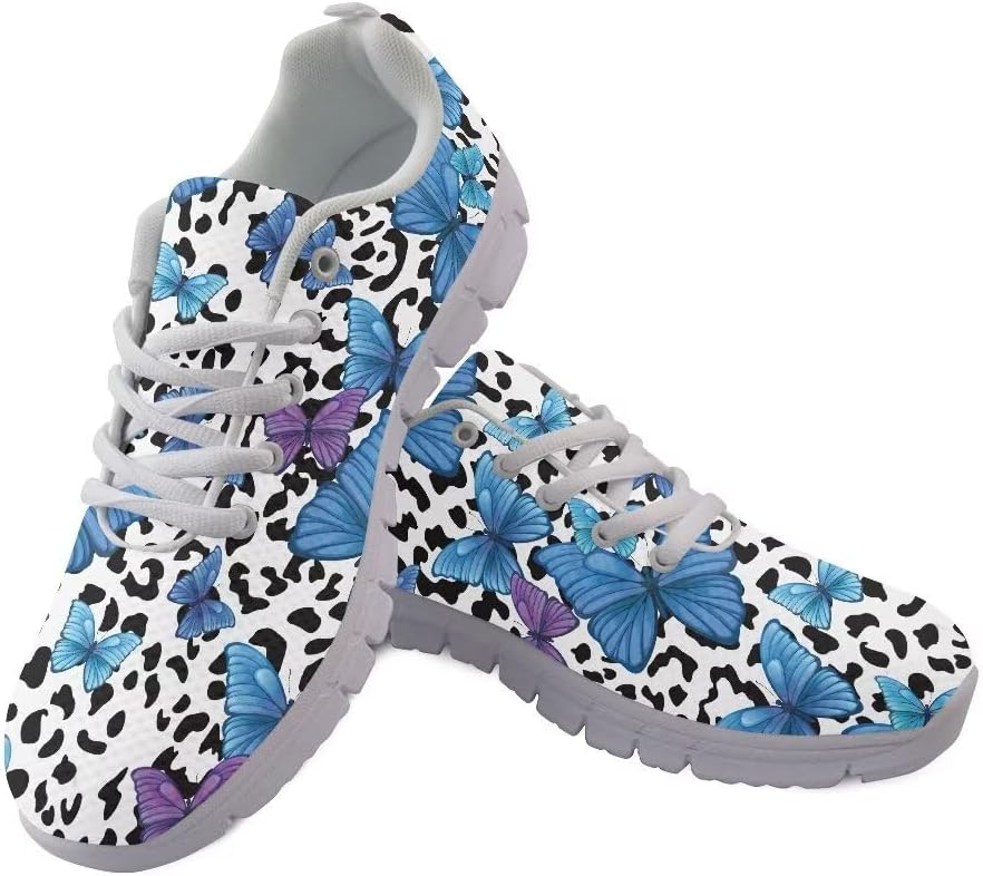 

Мужские модные повседневные кроссовки AmzPrint, Butterfly Leopard Graphic