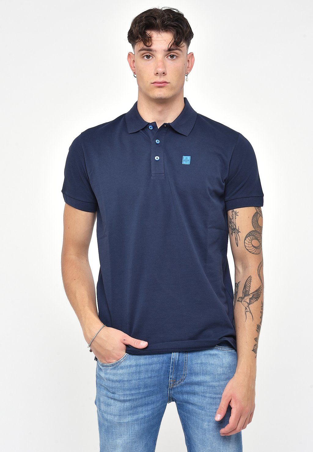 

Поло NEW MAIN Refrigiwear, темно-синий