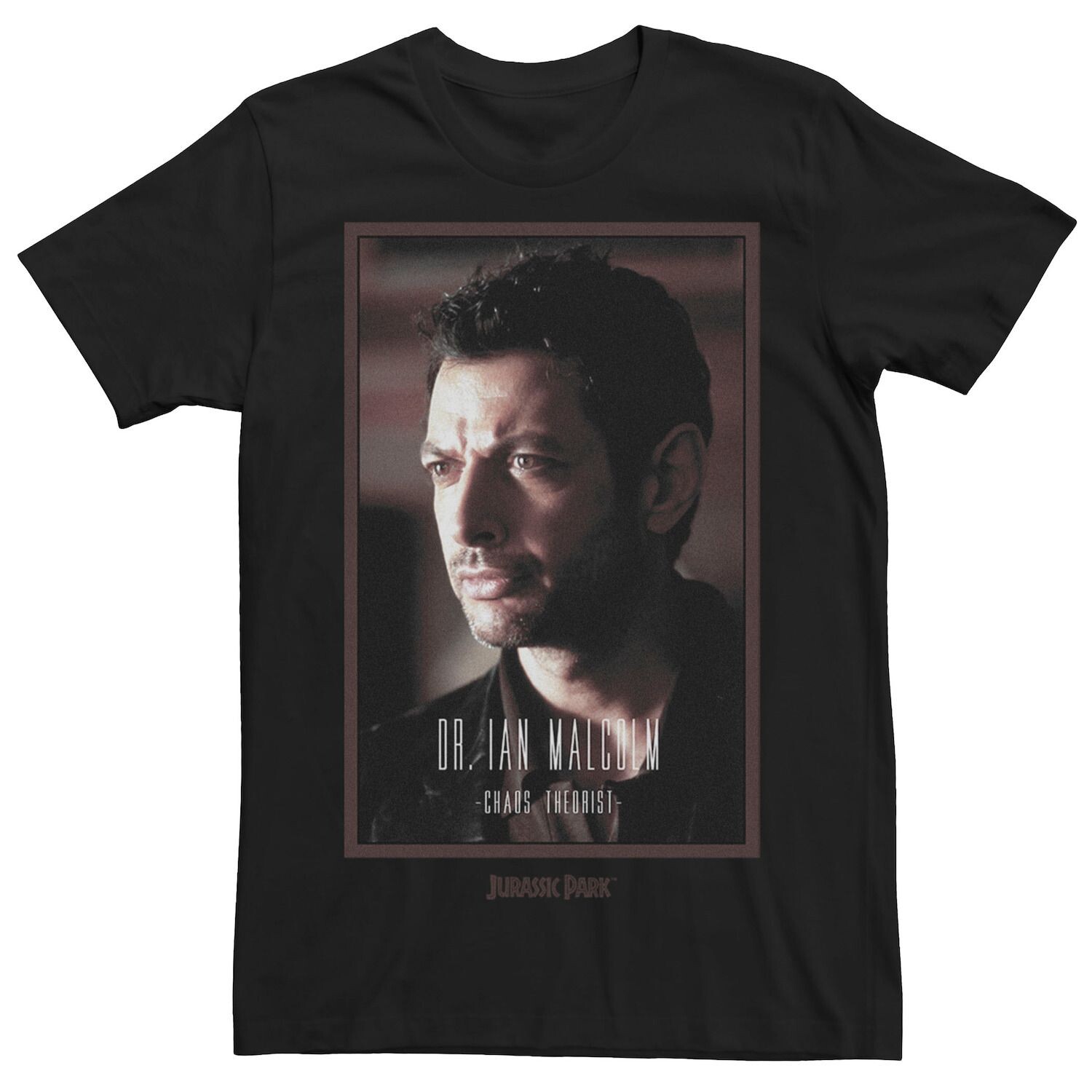 

Мужская футболка Jurassic Park Dr. Ian Malcolm Chaos Theorist Licensed Character