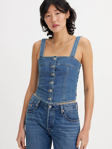 

Майка Drea Levi's, цвет Paper Map - Medium Wash