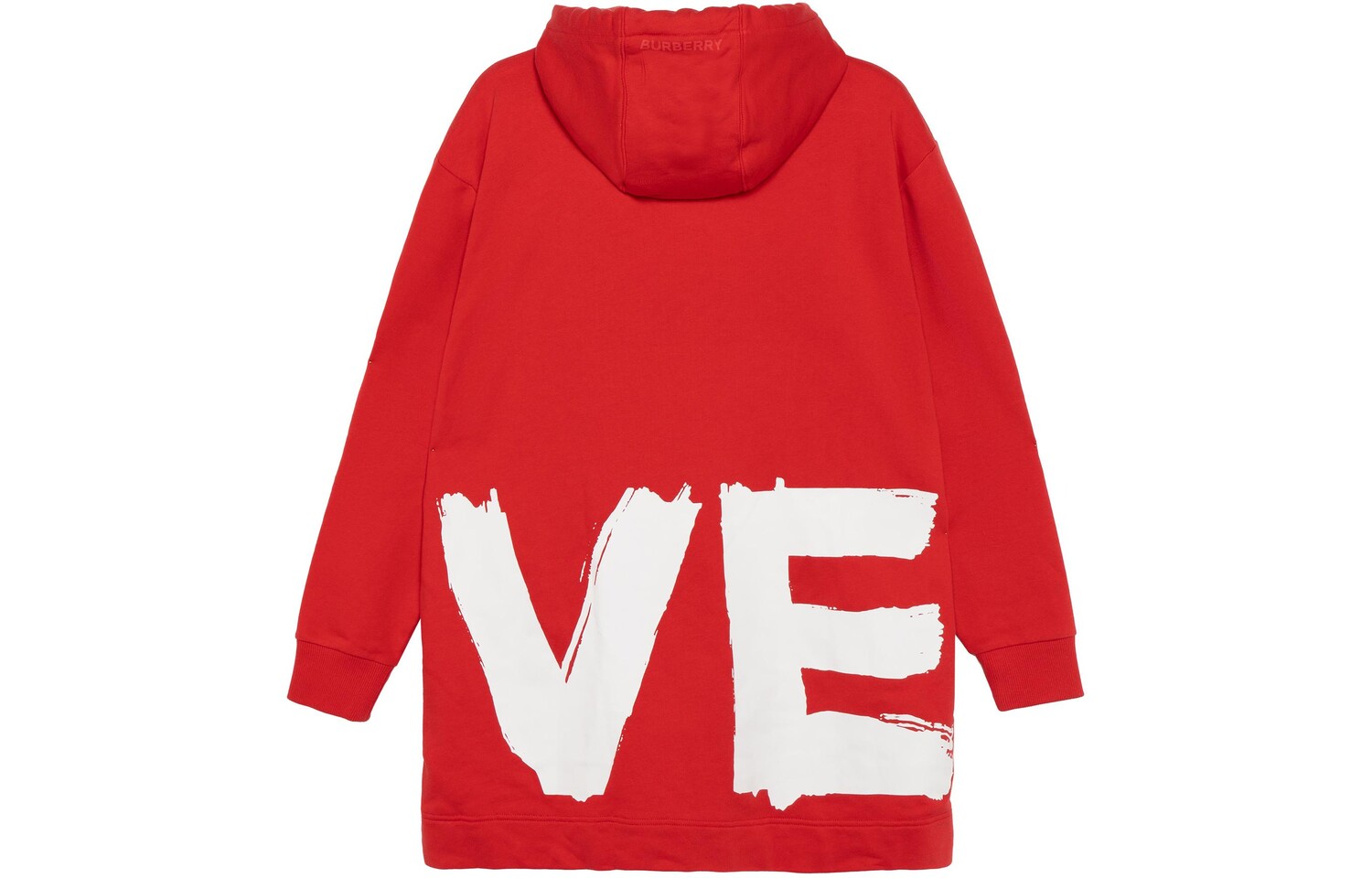 Толстовка Burberry Love Graphic Oversize, красный — фото 2