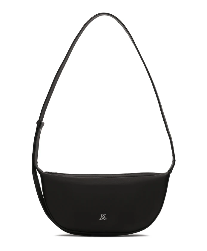 

Удлиненная черная сумка через плечо Kazar Studio, черный