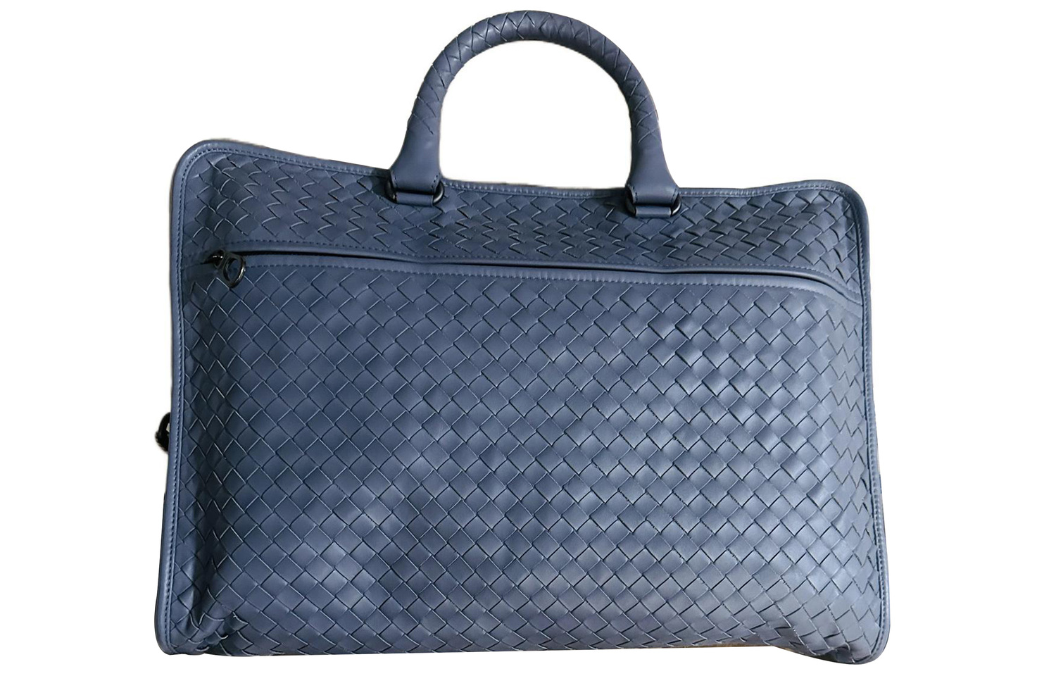 

Bottega Veneta Кожаный портфель мужская сумка синий