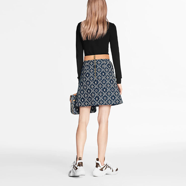 Юбка женская Louis Vuitton, синий — фото 3