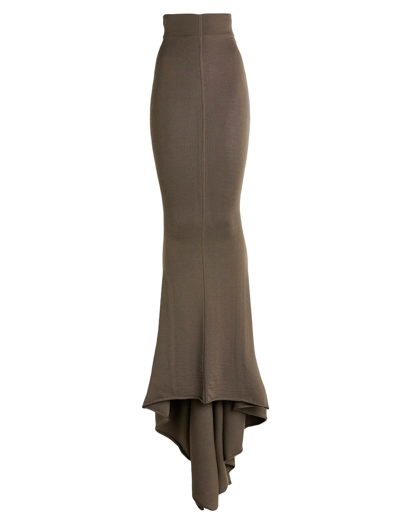 

Юбка макси Rick Owens, серый