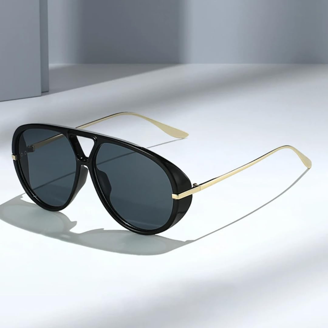 

Солнцезащитные очки с защитой UV400 | Двойные перемычки, увеличенный градиент | Для женщин и мужчин, для занятий спортом на открытом воздухе и вождения DSVIGF, Leopard Tea