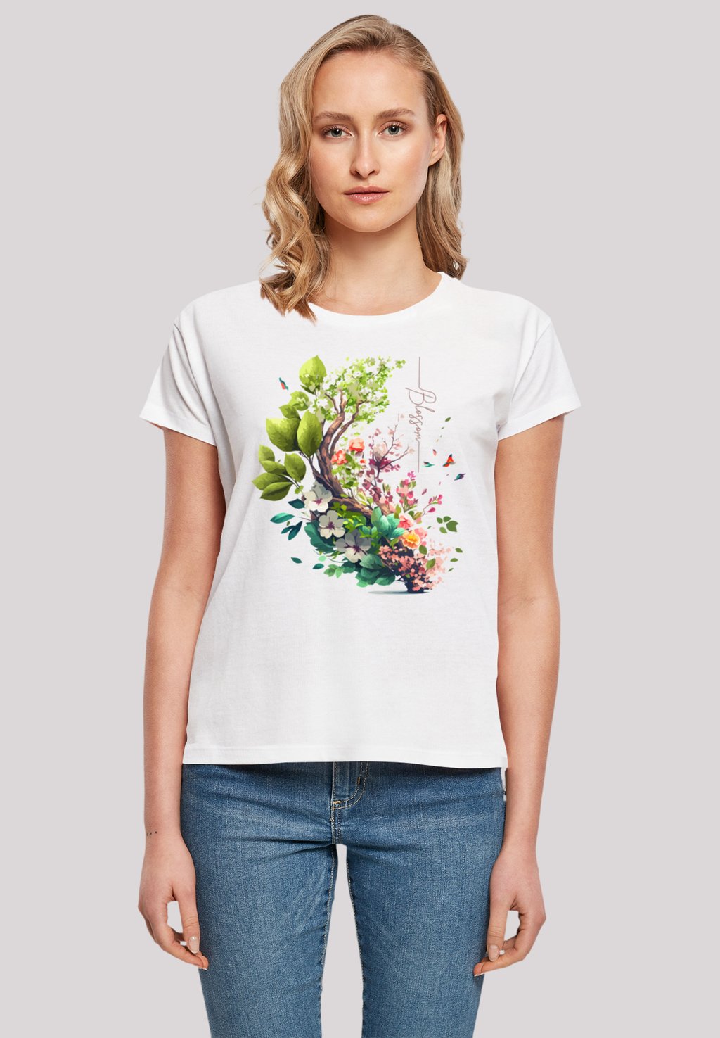 

Футболка с принтом SPRING TREE F4NT4STIC, белый