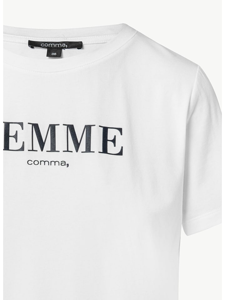 

Футболка comma T-Shirt kurzarm, белый