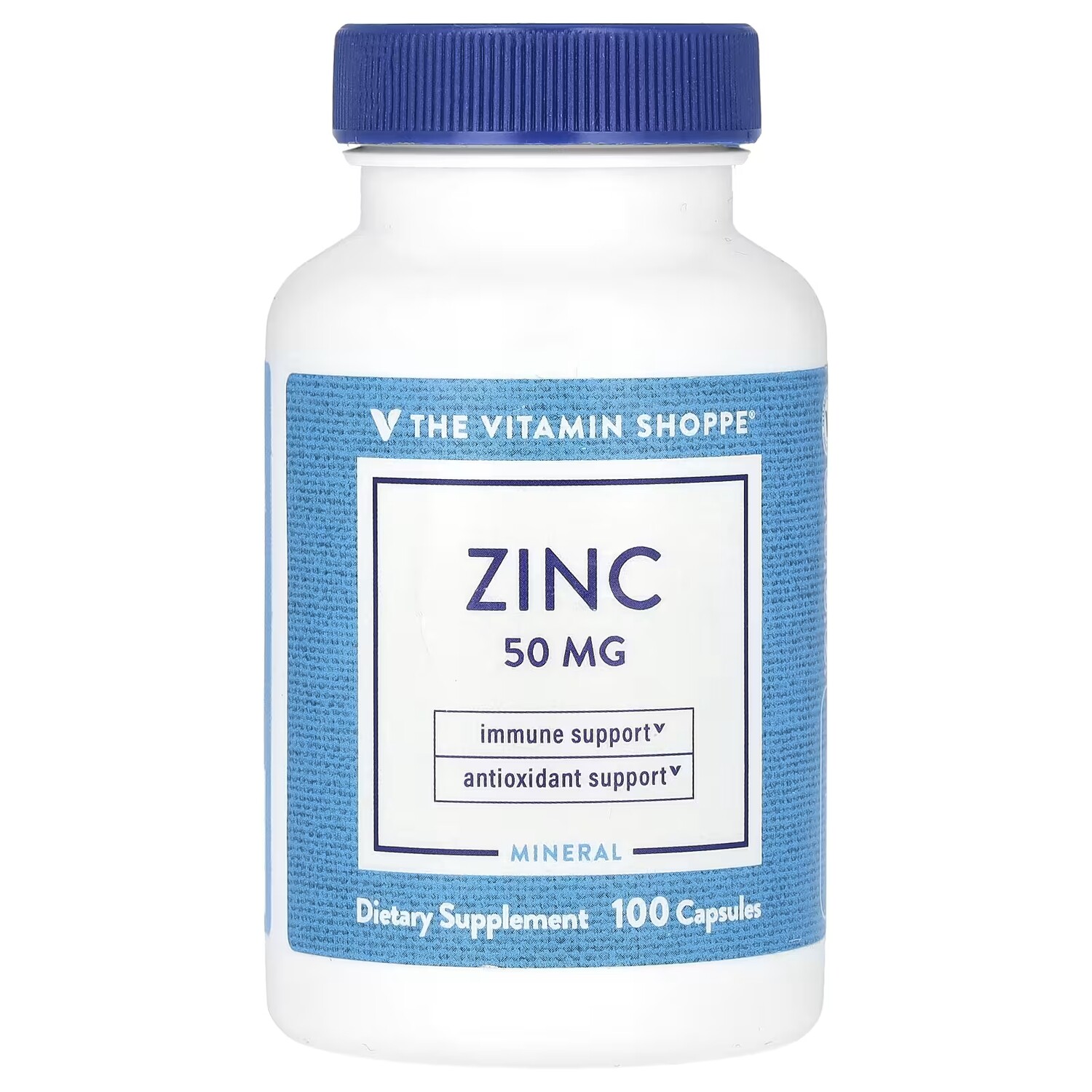 

Цинк The Vitamin Shoppe 50 мг, 100 капсул
