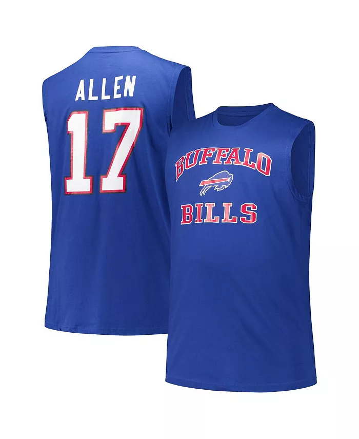 

Мужская майка Josh Allen Royal Buffalo Bills Big Tall Muscle Fanatics