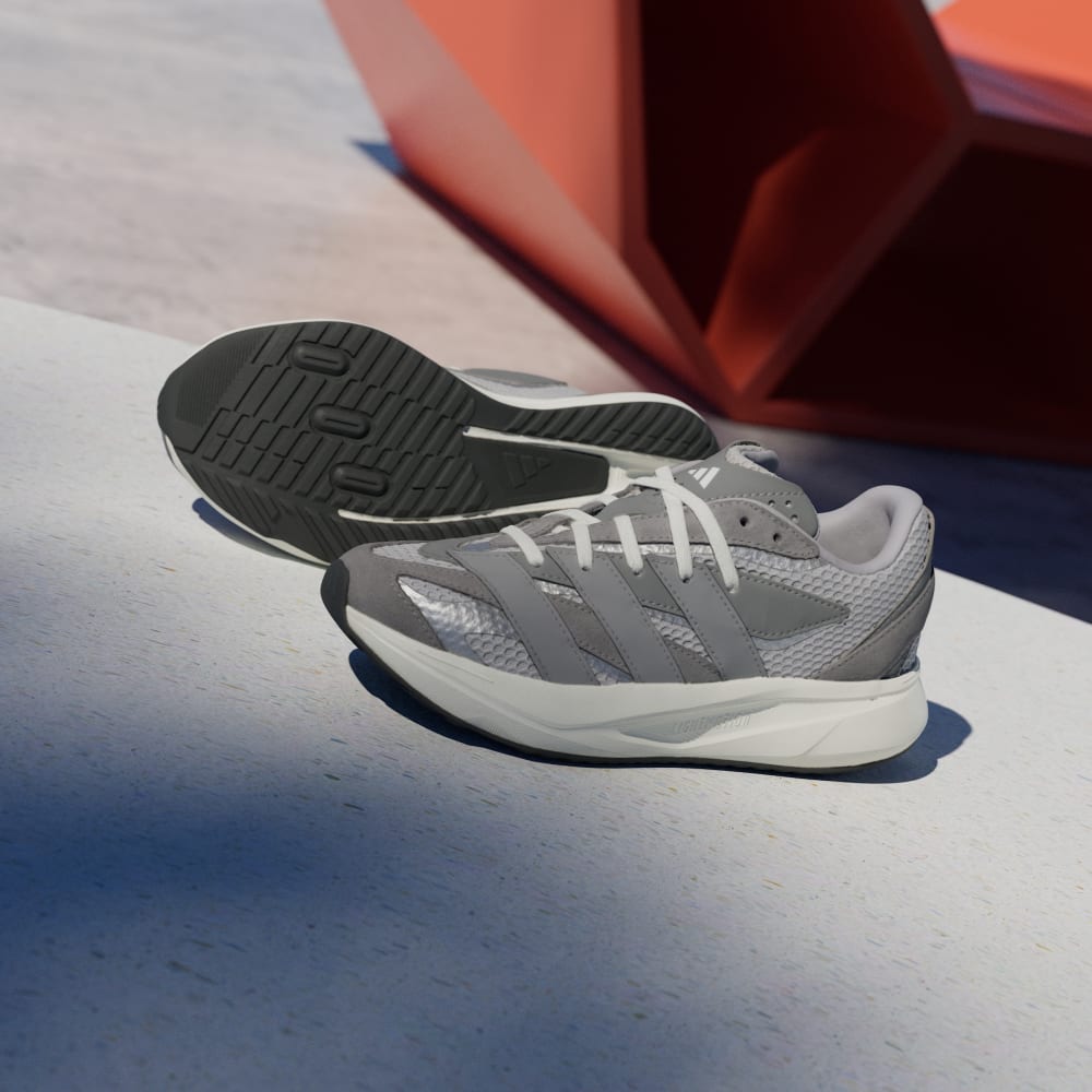 Кроссовки Adidas Lightblaze Shoes Kids, цвет Grey Two/Grey Three/Silver Metallic — фото 3