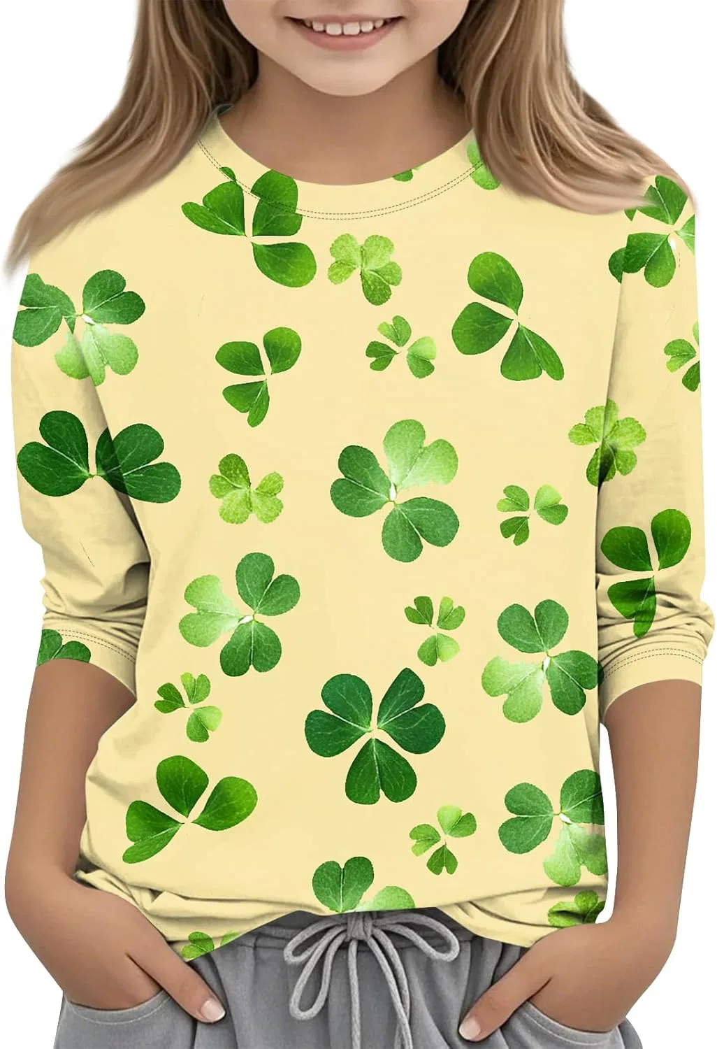 Футболка с принтом St. Patrick, оверсайз, бренд Generic, 2-yellow