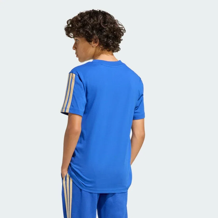 Детская футболка adidas Italy DNA, насыщенный синий — фото 2