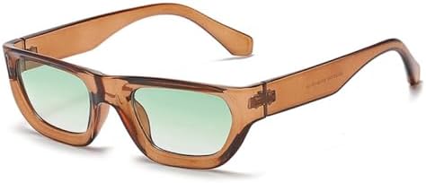 

Модные солнцезащитные очки 2027 года для женщин, ретро-зеленые градиентные оттенки, защита от УФ-излучения UV400, мужские солнцезащитные очки MTZJH, Brown Green Gradient