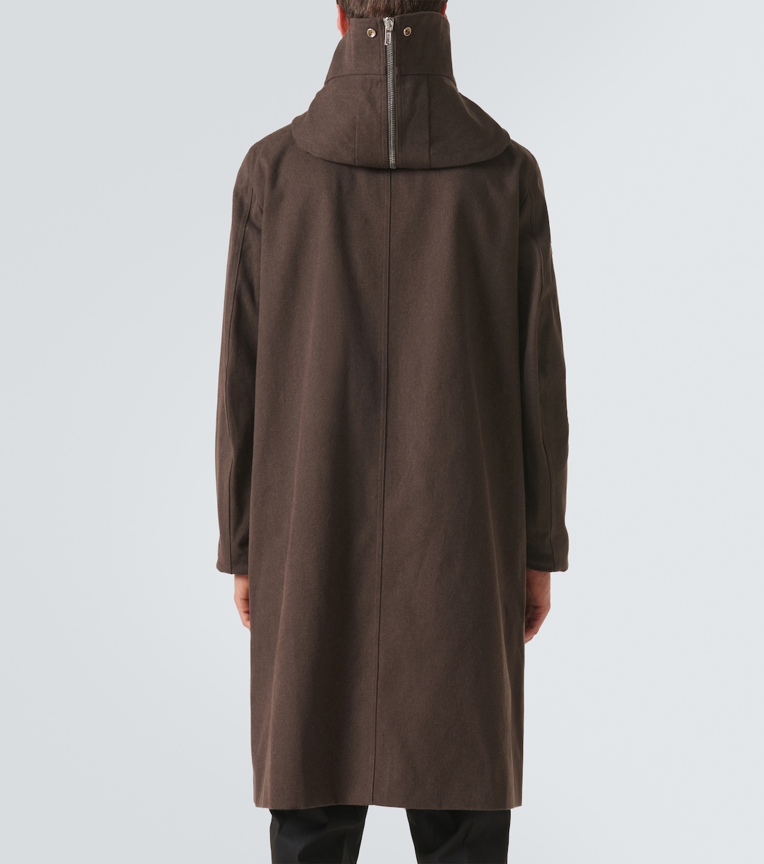 Хлопковое пальто свободного кроя Rick Owens, Ash — фото 4