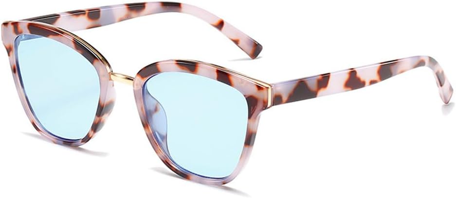 

Женские солнцезащитные очки «кошачий глаз» с леопардовым принтом, бирюзового цвета, с защитой от УФ-излучения UV400, мужские, для занятий спортом на открытом воздухе, бега и езды generic, Amber Blue