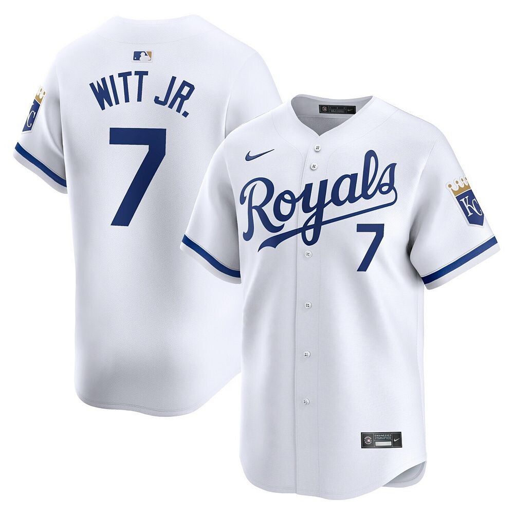 Мужская белая майка Nike Bobby Witt Jr. Kansas City Royals Home Limited Player, цвет Ryl White — фото 2