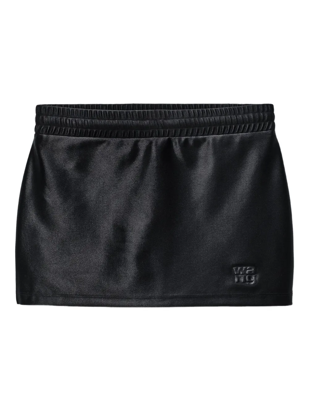 

Атласная юбка с резинкой на талии Alexander Wang, черный