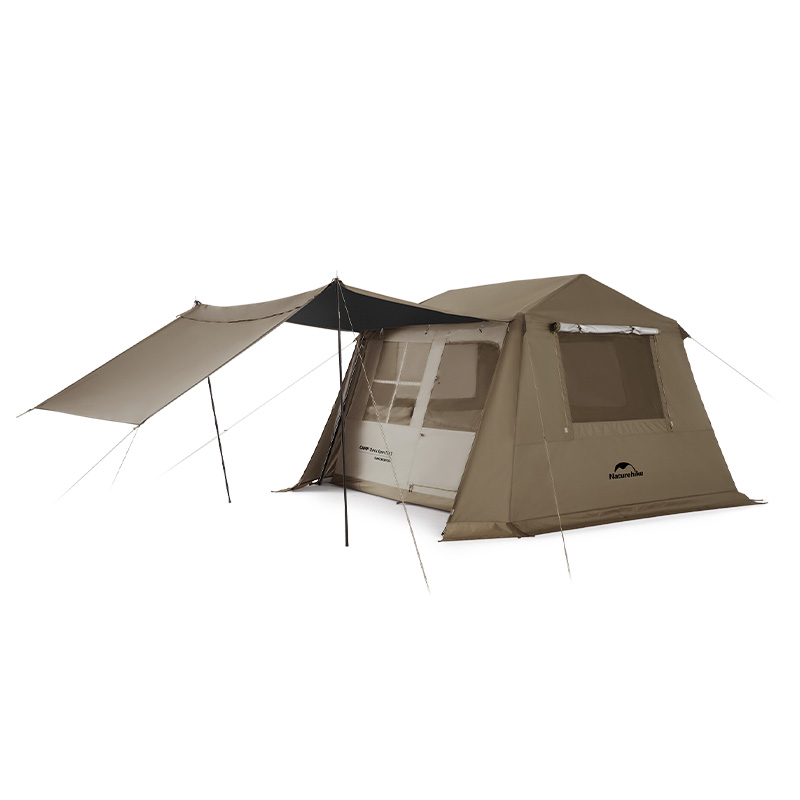 

Палатка для кемпинга с быстрой установкой без сборки, одноместная с гостиной зоной, крышная палатка для отдыха на природе NATUREHIKE, Dark Coffee