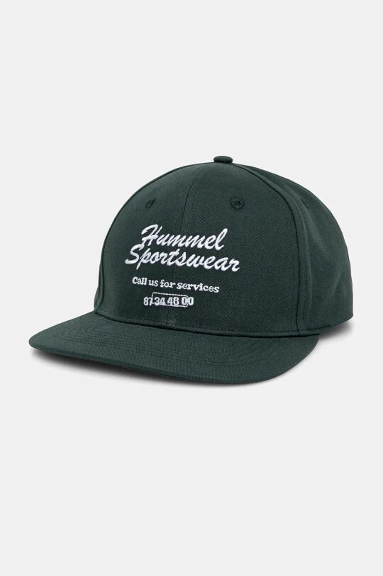 

Хлопковая бейсболка Hummel, зеленый