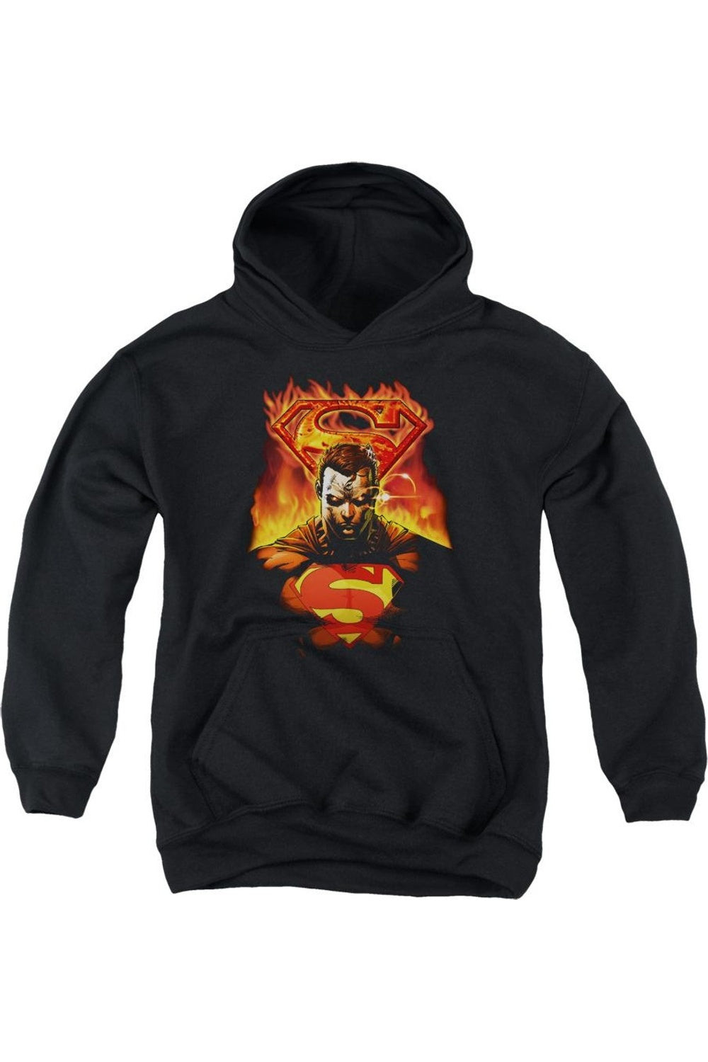 

Супермен: Пылающий человек, молодежная толстовка с капюшоном Gildan, черный