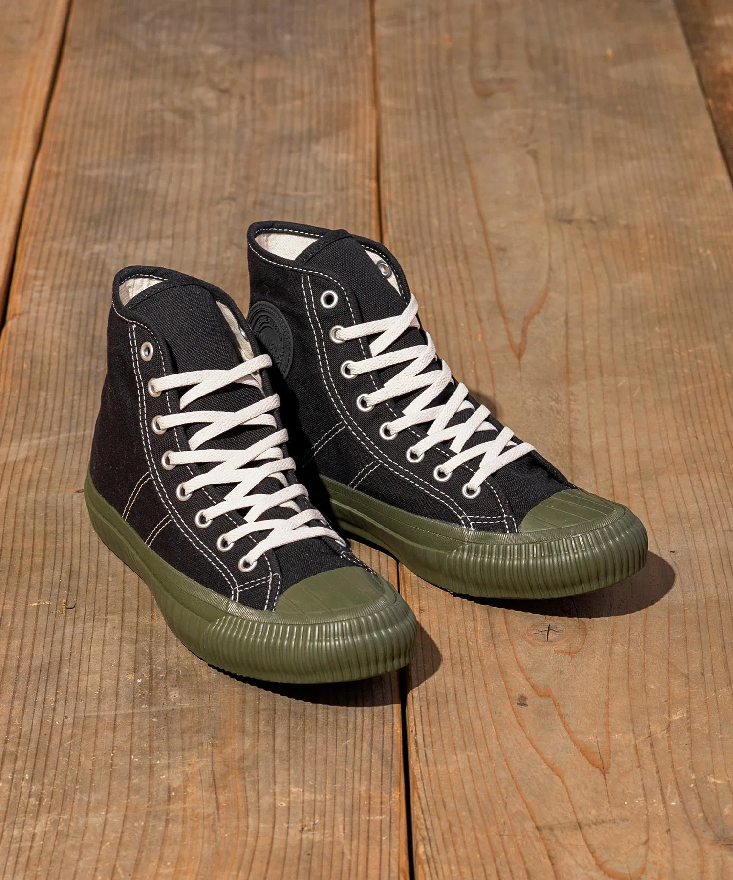 Унисекс кроссовки CONVERSE BIG C SF HI высокие, текстиль чёрные с зелёным — фото 4