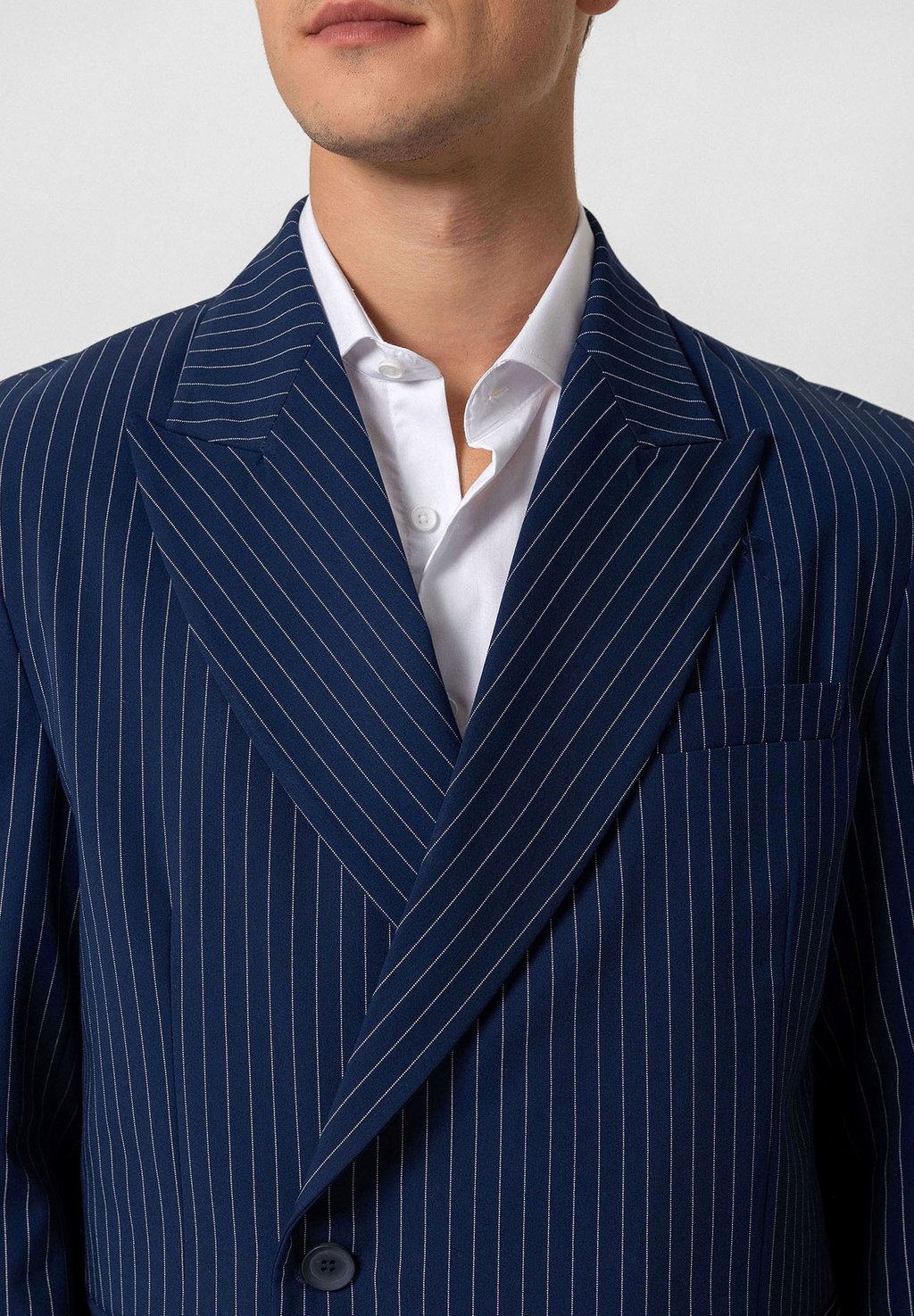 

Пиджак-блейзер FEDERICO STRIPED SINGLE BUTTON DOUBLE BREASTED Antioch, синий