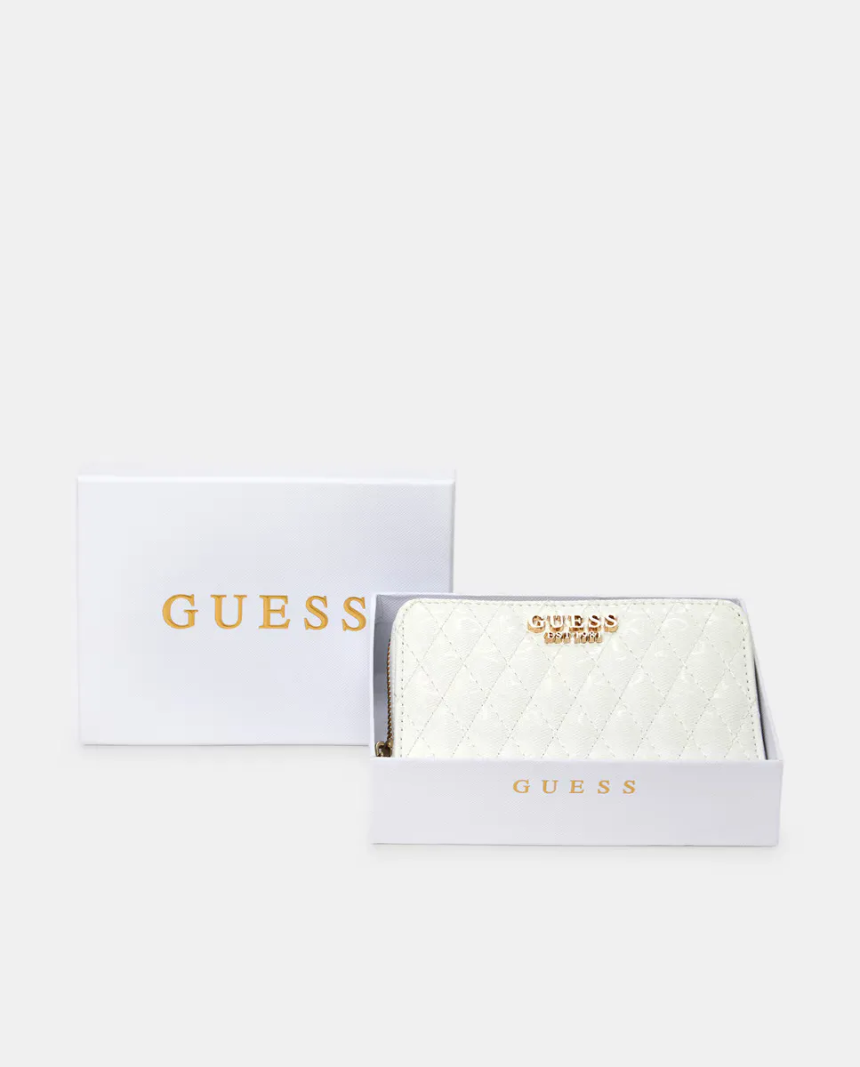 

Средний кошелек на молнии с логотипом 4g Guess, белый